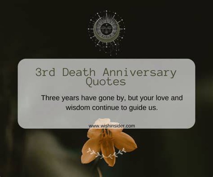 3Rd Death Anniversary Quotes For Father