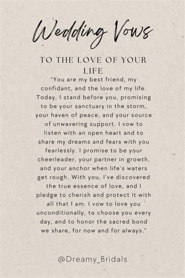 43 Romantic Wedding Vows for Her BrideBoutiqueLA