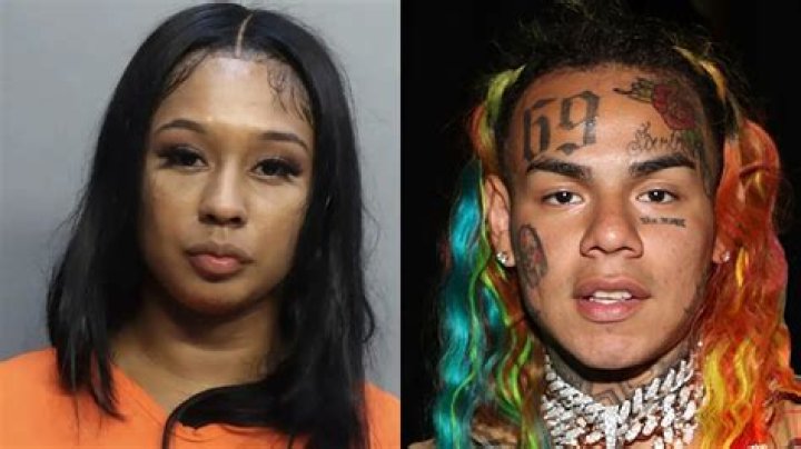 6ix9ine's Girlfriend Grooms His Face On Instagram Live