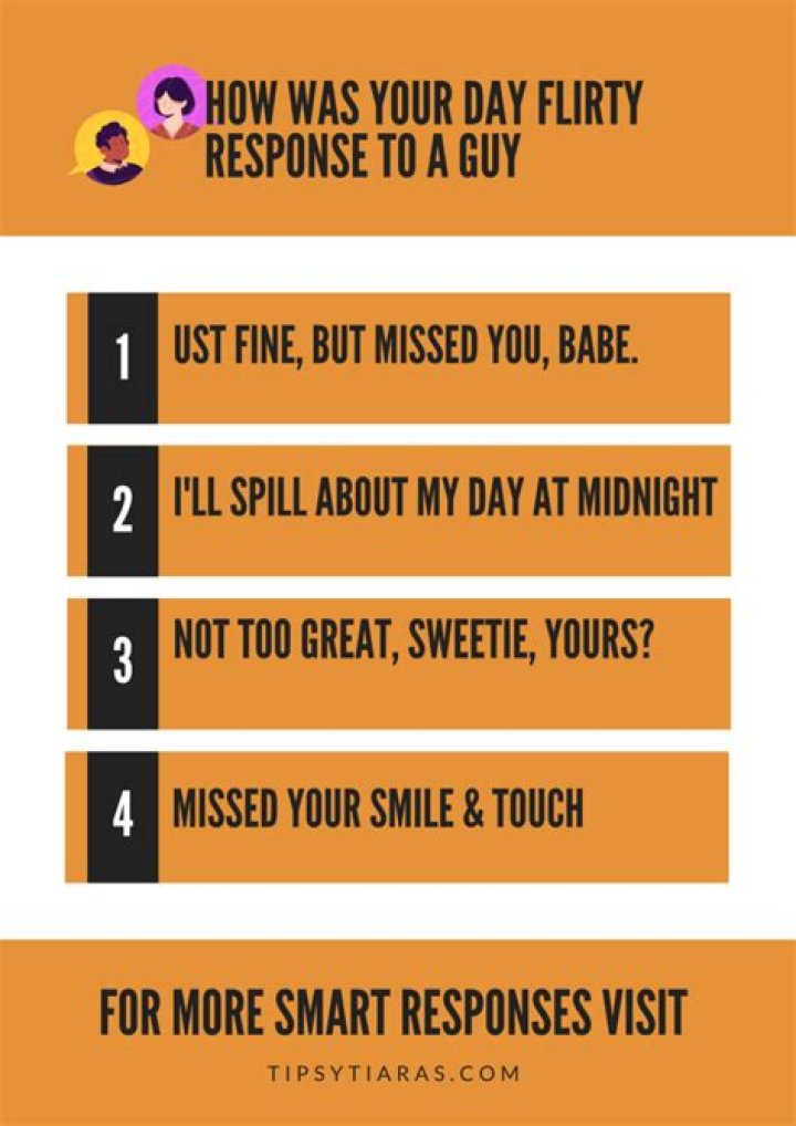 99+ Flirty Response To 'How Was Your Day?' Or 'Wassup'