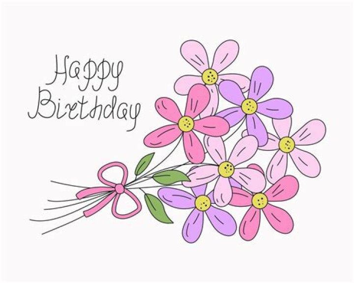 a birthday card with flowers and the words, happy birthday i pray that