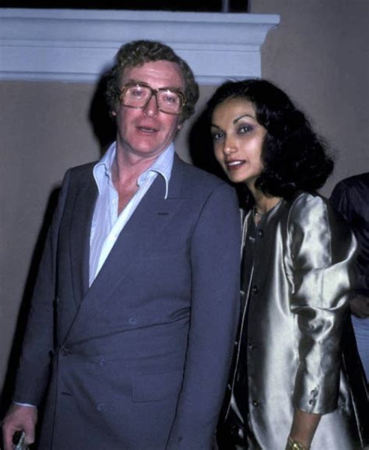 Actor Michael Caine Wife Shakira Baksh foto stock editoriale