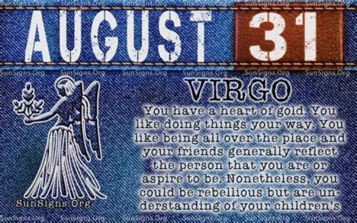 August 31 Zodiac Horoscope Birthday Personality