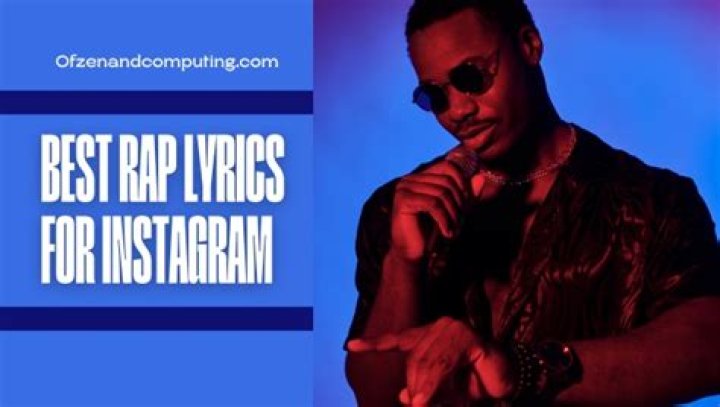 Best Rap Lyrics For Instagram Captions, Song Quotes