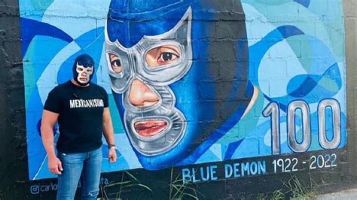 Blue Demon. Blue demon jr, Blue demon, Lucha libre
