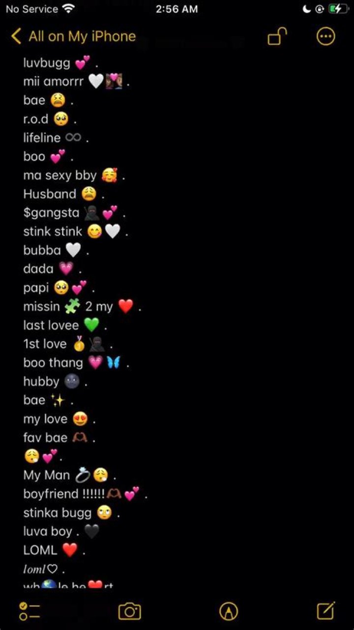 Boyfriend Names In Phone Snapchat + Boyfriend Names In Phone