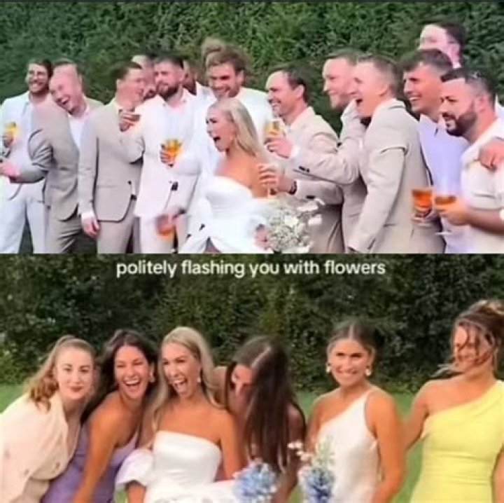 Bride shares shocking footage of husband after his drink was spiked