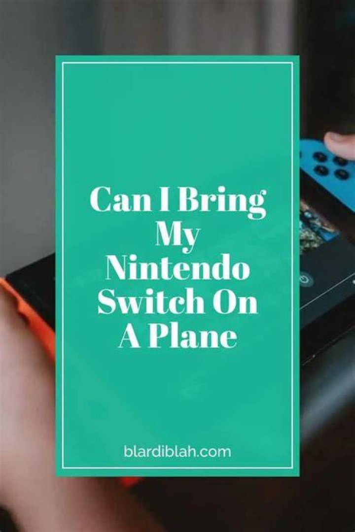 Can I bring my switch on a plane?
