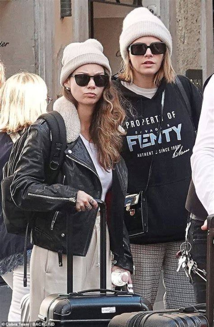 CARA DELEVINGNE and LEAH MASON Out Kissing in Portofino 06/07/2022