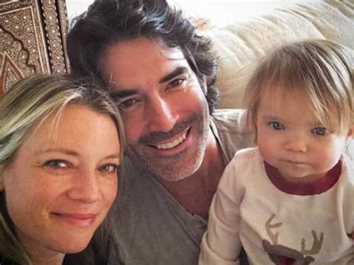 Carter Oosterhouse with his wife, Amy, and daughter
