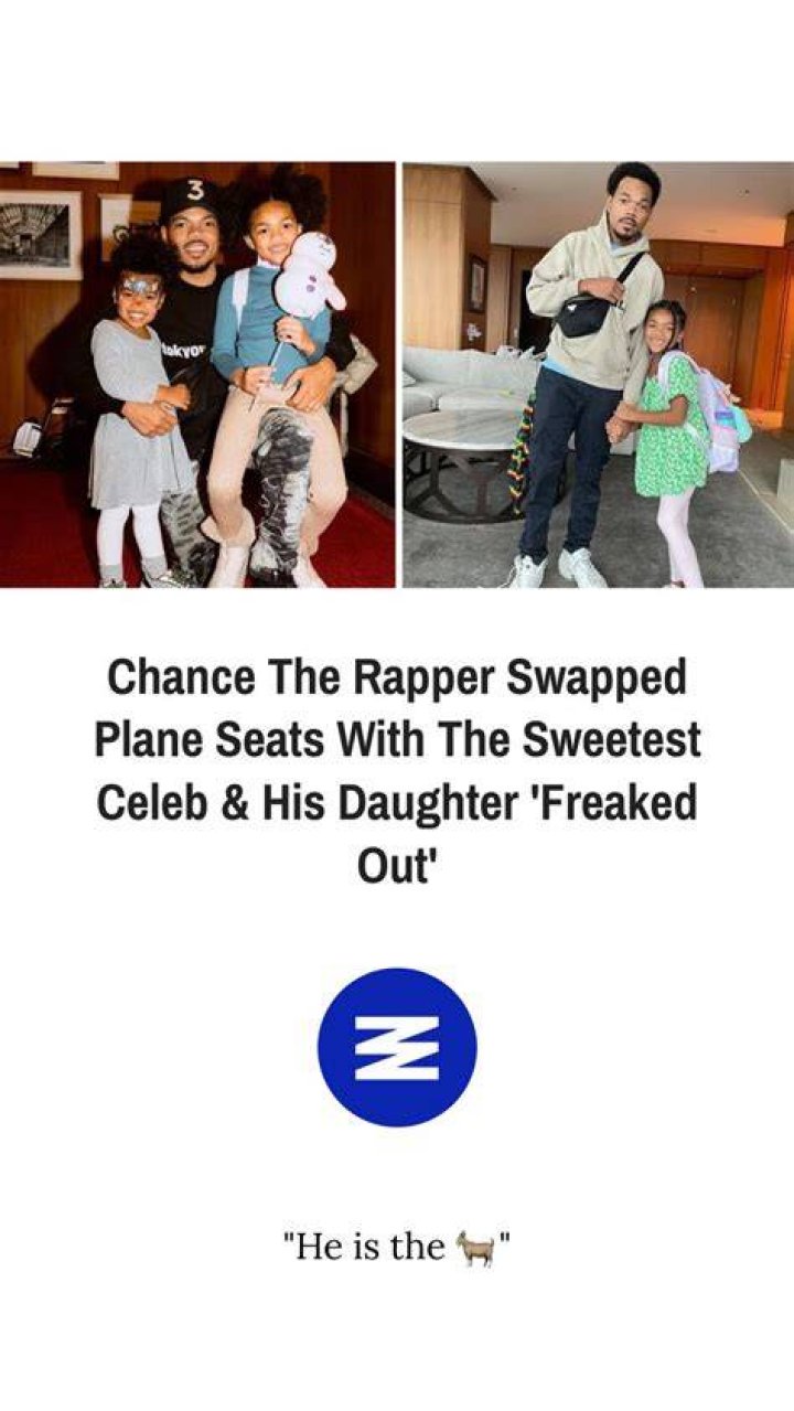 Chance The Rapper Swapped Plane Seats With The Sweetest Celeb & His