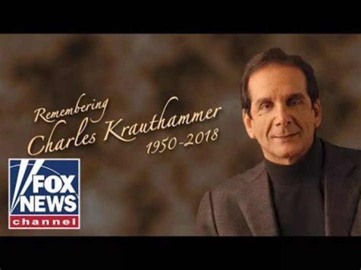 Charles Krauthammer, Prominent Conservative Voice, Dies at 68 The New