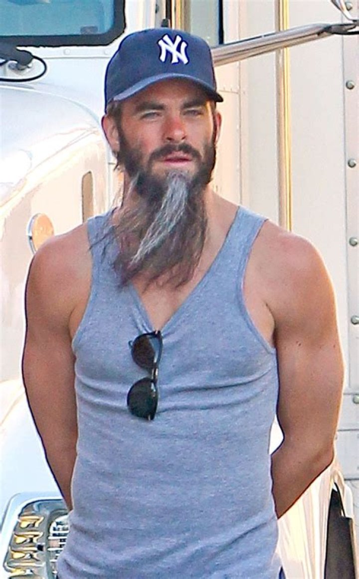Chris Pine Shows Off Massively Weird Beard on Set&mdash;See the Pic! E
