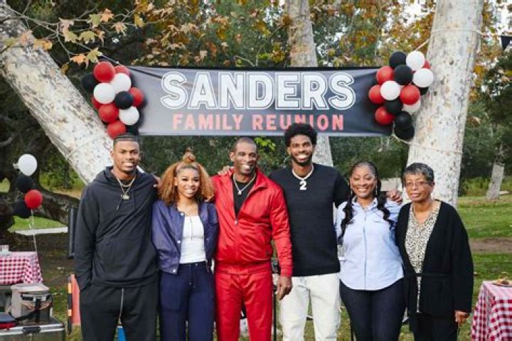 Cohost Deion Sanders and his wife Peplum dress, Fashion, Wife