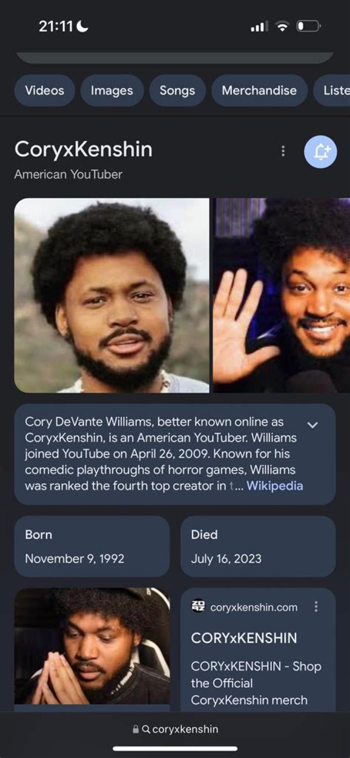 CoryxKenshin 【Biography】Age, Net Worth, Height, Nationality