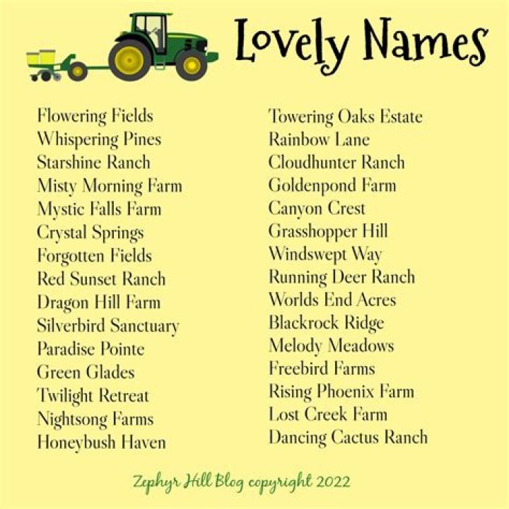Cute Stardew Valley Farm Names See More...