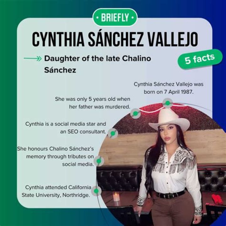 cynthia sanchez vallejo Chalino Sánchez’s Daughter Facts in 2023