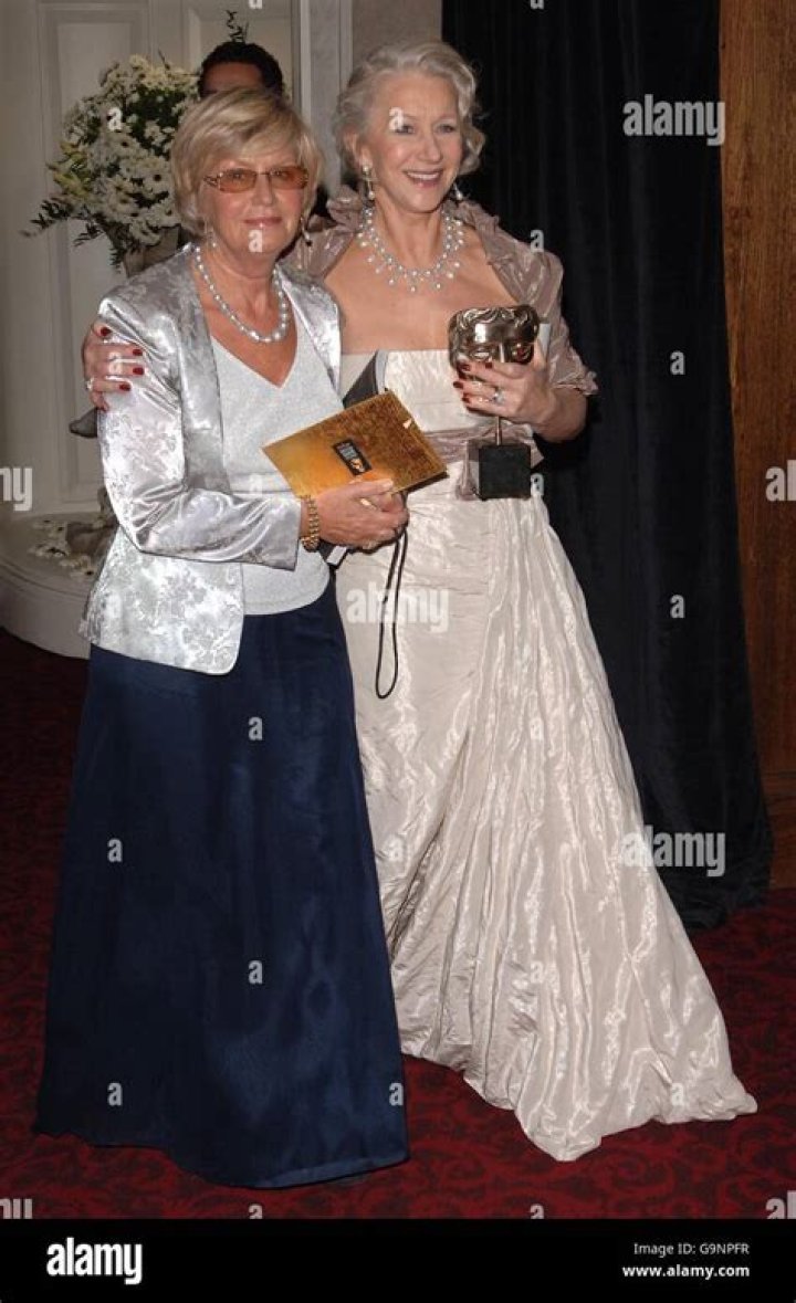 Dame Helen Mirren (right) and her sister attend the official BAFTAS