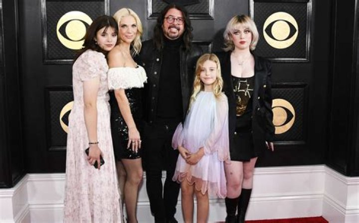 Dave Grohl Brings His Wife and Three Daughters to the Grammys 2023