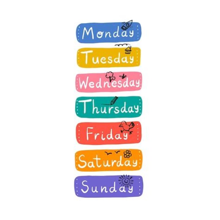 Days of the Week Stickers