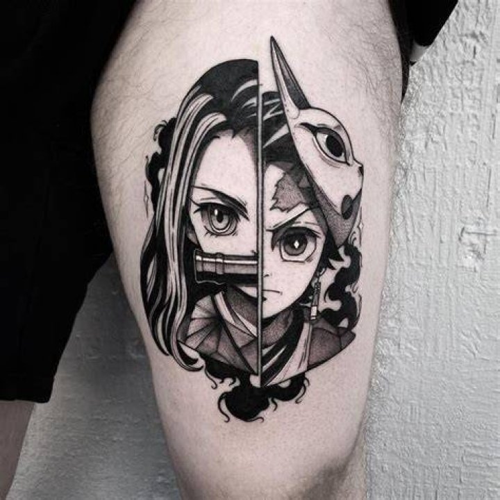 Demon Slayer Tattoo Ideas Inosuke Manga tattoo Anime tattoos, Manga