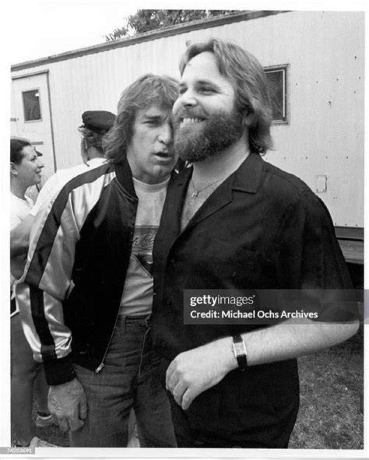 Dennis Wilson and Carl Wilson of The Beach Boys