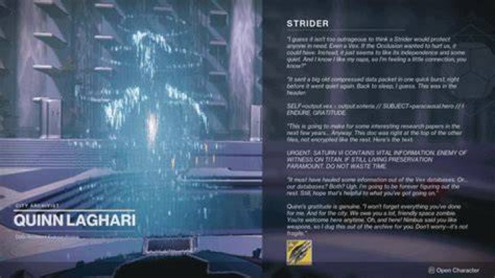Destiny 2 Strider Quest Steps