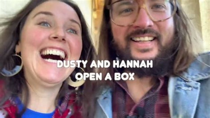Dusty Slay and Hannah Slayish open a box YouTube