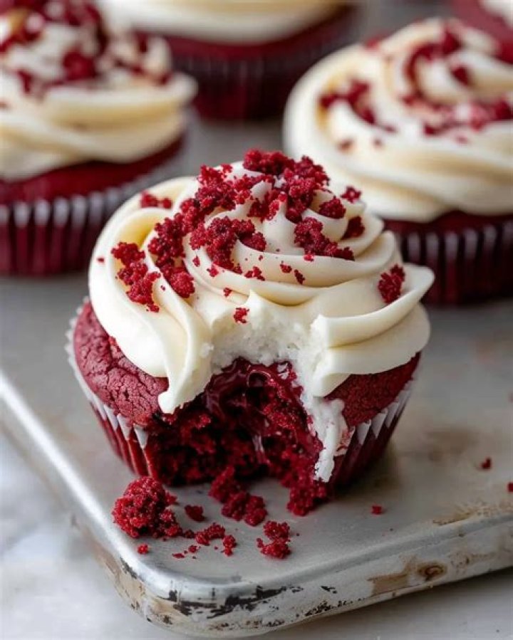 Easy Crumbl Red Velvet Cupcake Cookies Lifestyle of a Foodie