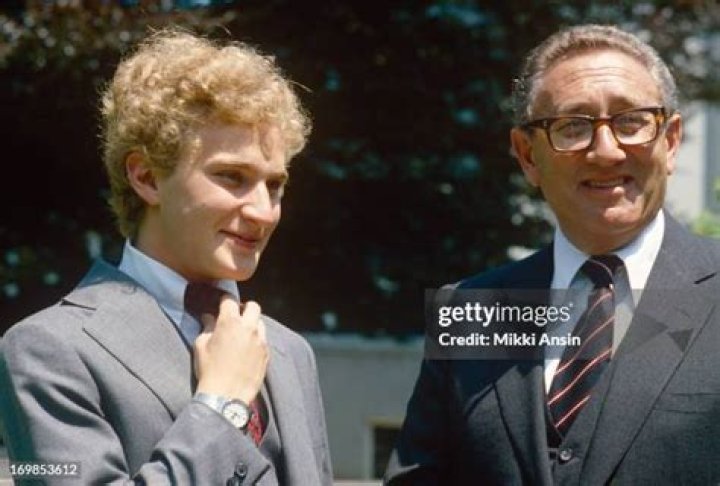 Father and son, Henry Kissinger and David Kissinger at graduation