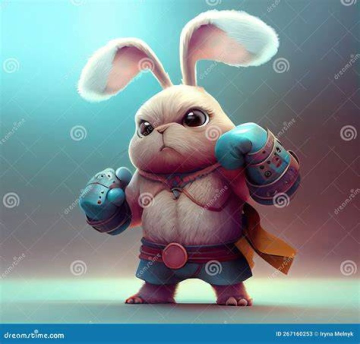 Fighter Rabbit Stock Photo 18399108