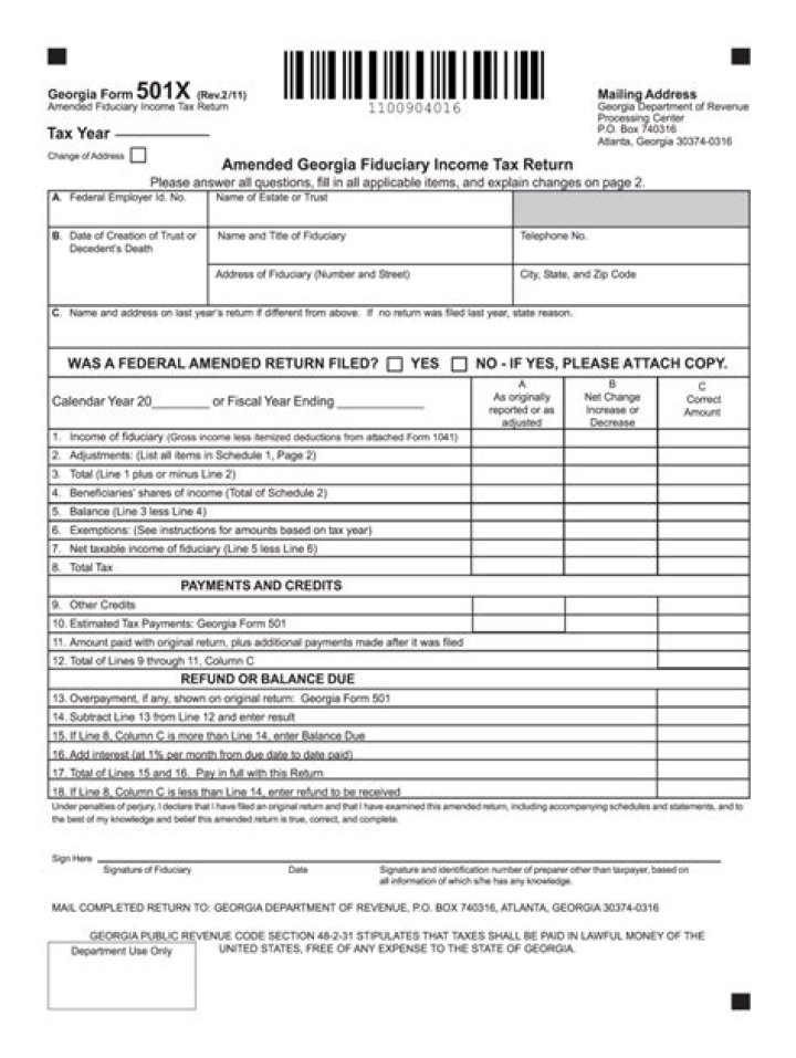 Ga tax form Fill out & sign online DocHub