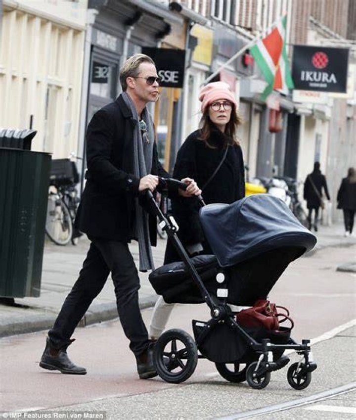 Guy Pearce and Carice van Houten their first baby HELLO!
