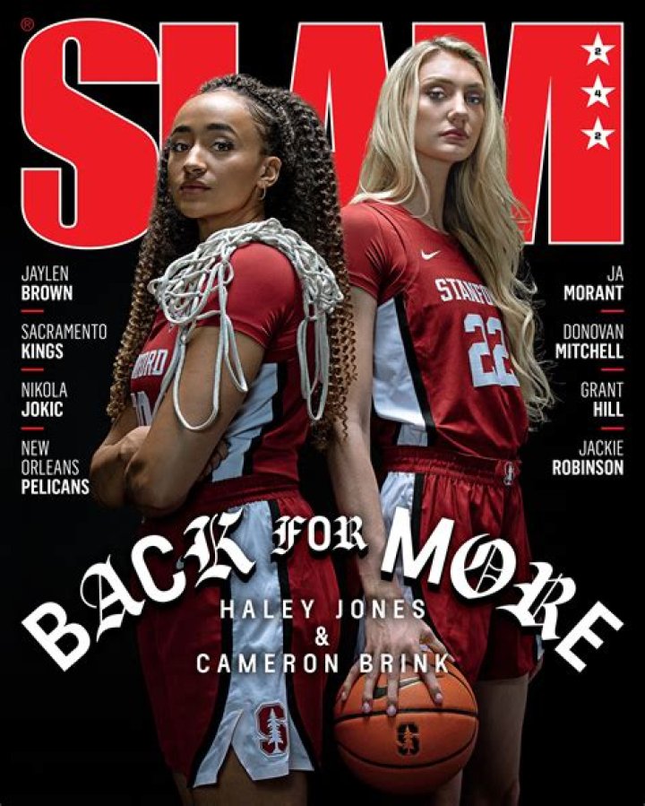 Haley Jones and Cameron Brink. Photo Stanford Athletics.