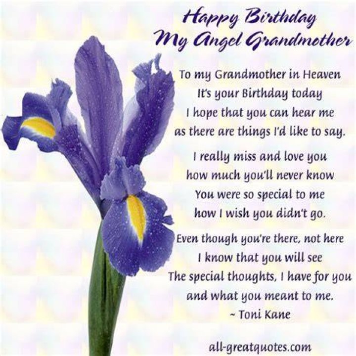 Happy Birthday My Angel Grandmother In Loving Memory RIP Pinterest