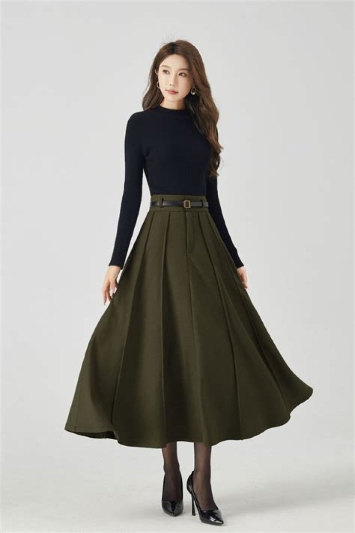 High-waisted Skirt, Raccoon-cooper