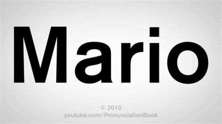 How To Pronounce Mario