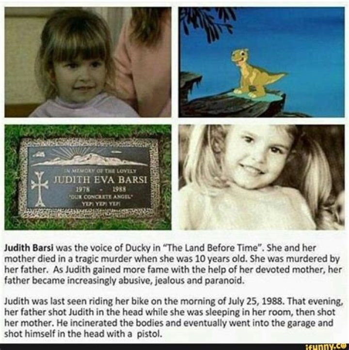 Inside Judith Barsi's Tragic Death At The Hands Of Her Own Father
