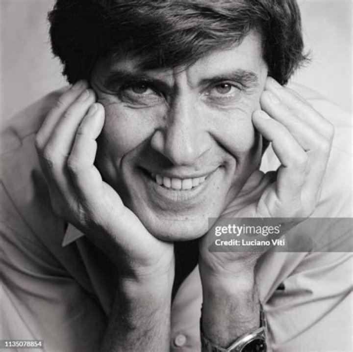 Italian pop singer Gianni Morandi and his son Marco, Italy, 2000. News