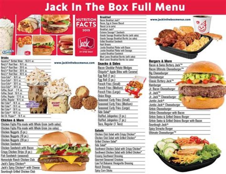 Jack in the Box Menu Marysville CA 95901
