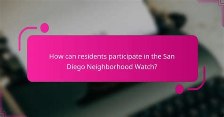 Join a Neighborhood Watch Group