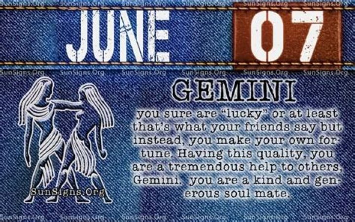 June 7 Zodiac Horoscope Birthday Personality