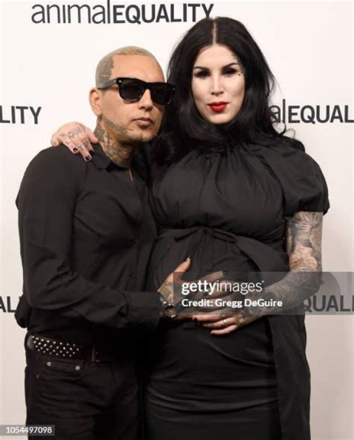 Kat Von D and husband Leafar Seyer first child