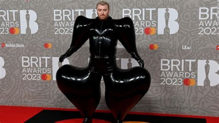 Look of the Week Sam Smith's inflatable latex jumpsuit at the Brit Awards