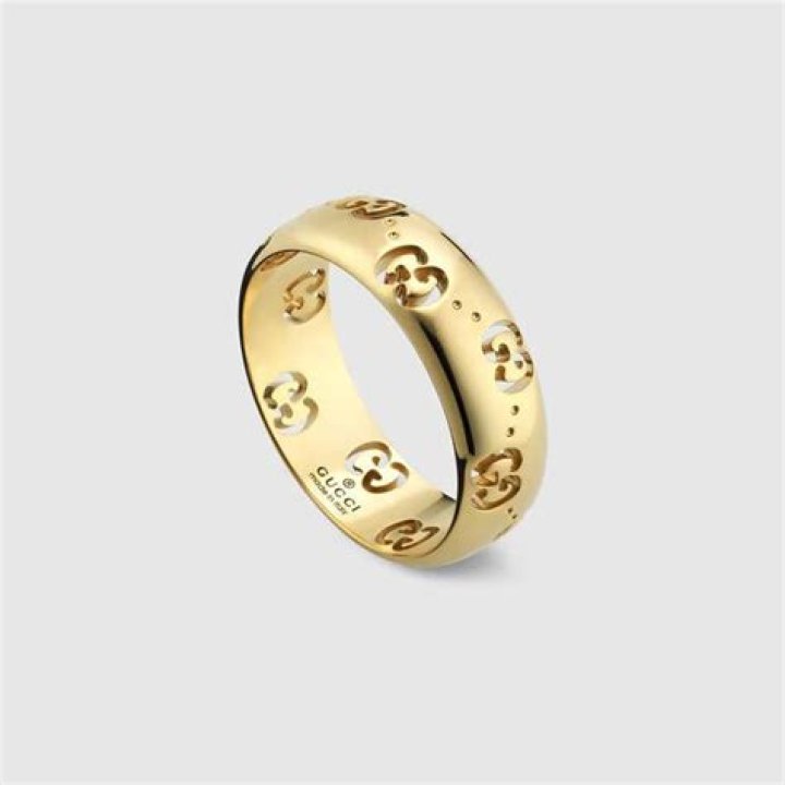 Lyst Gucci Icon 18kt Gold Ring With Gemstones in Black