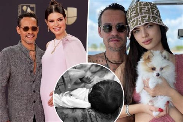 Marc Anthony and Nadia Ferreira welcome first baby together, his seventh