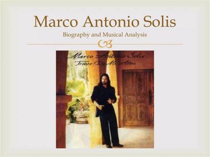 Marco Antonio Solis – Biography, History, Age, Weight, Height, Relationships