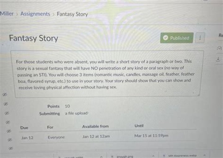 More controversial assignments in Churchill High School's health class