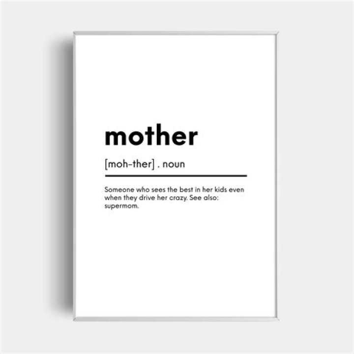 Mother Meaning Instant Download Digital File Gift for Mom Etsy