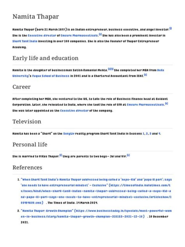 Namita Thapar Wikipedia: Unveiling India's Business Icon